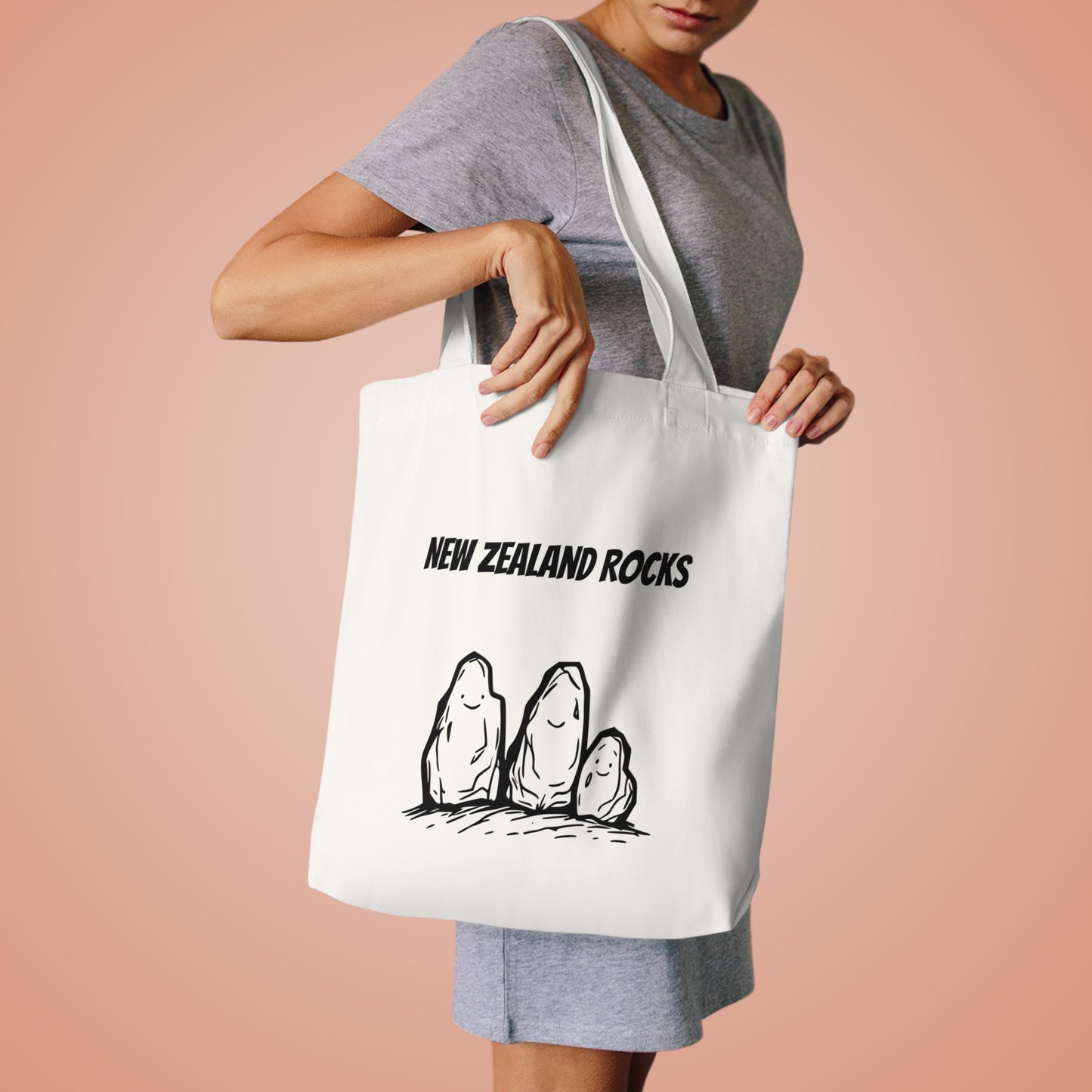 New Zealand Rocks Cotton Tote Bag