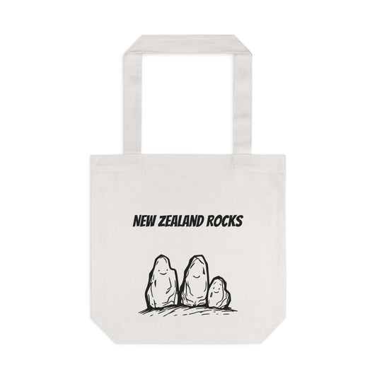 New Zealand Rocks Cotton Tote Bag