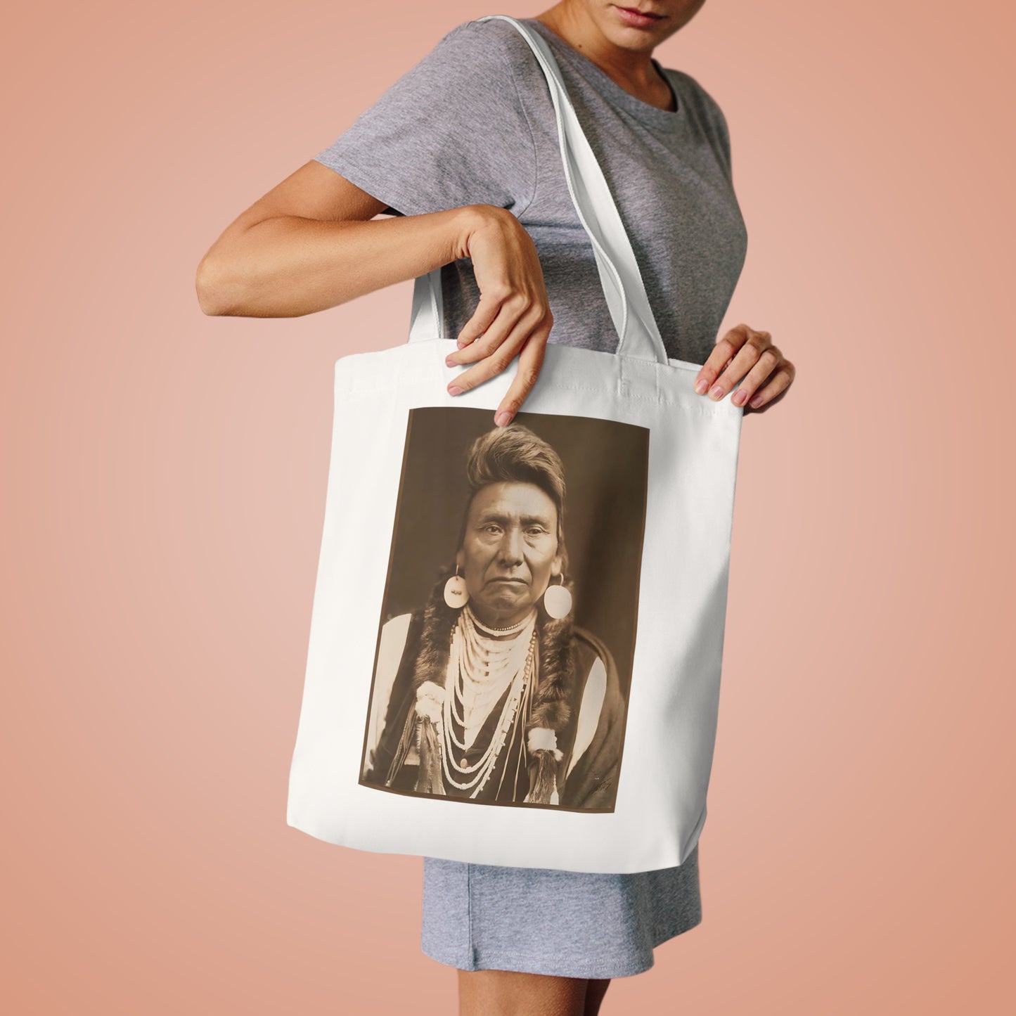 Vintage Chief Cotton Tote Bag