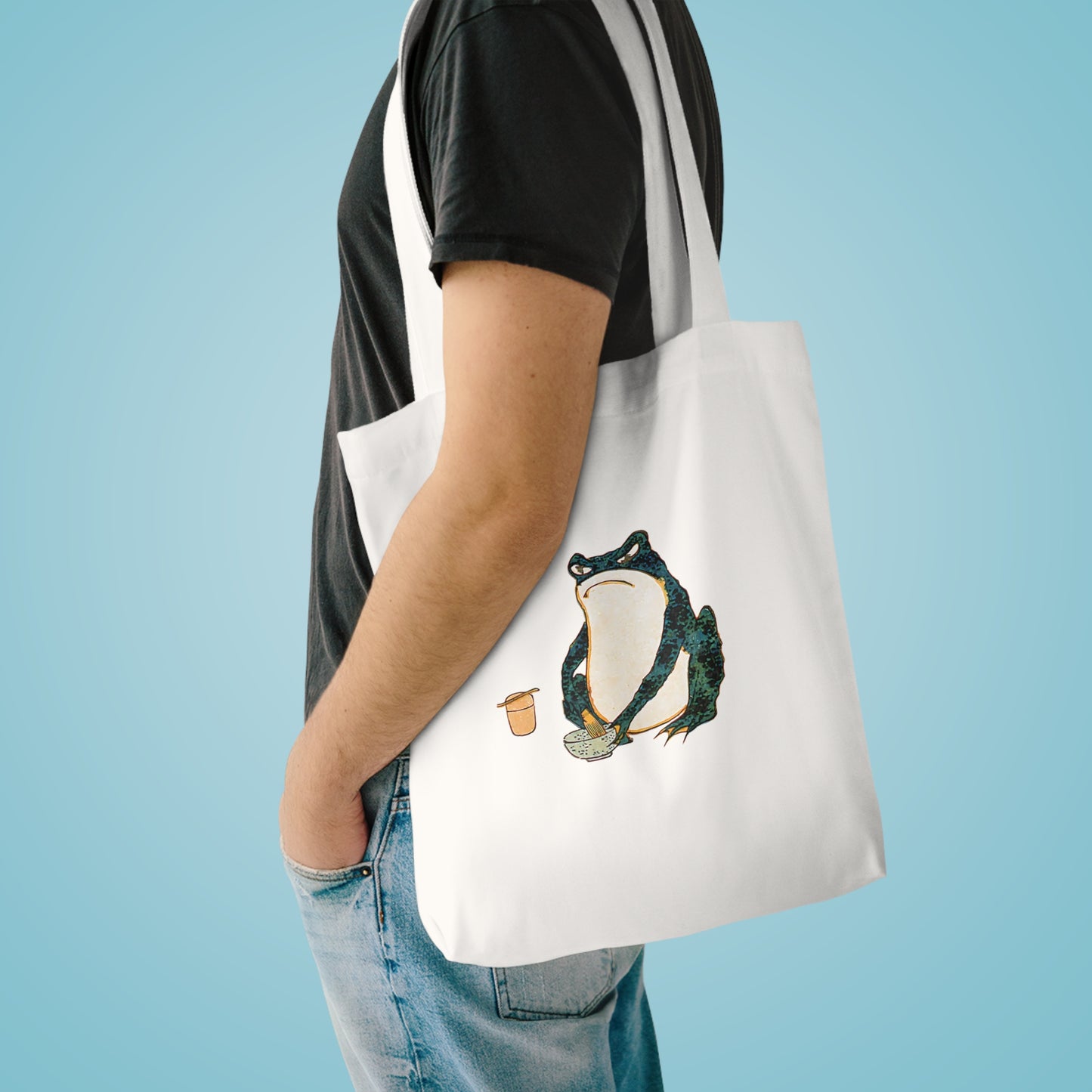 Hoji Frog Cotton Tote Bag