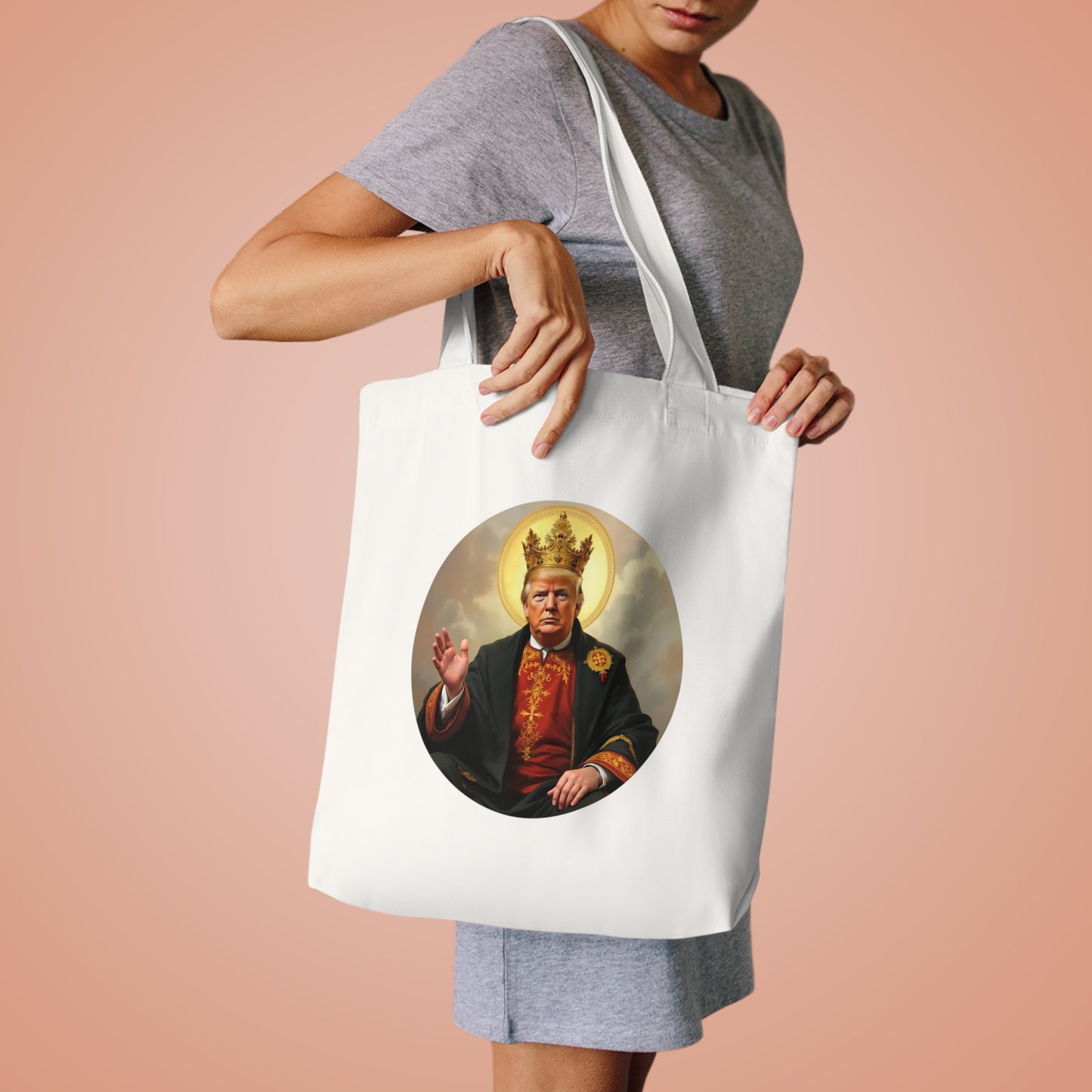 King Trump Cotton Tote Bag